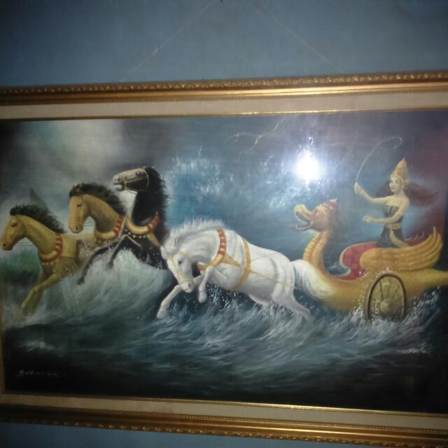 Lukisan Ibu Ratu Pantai Selatan Pusaka Antiques On Carousell
