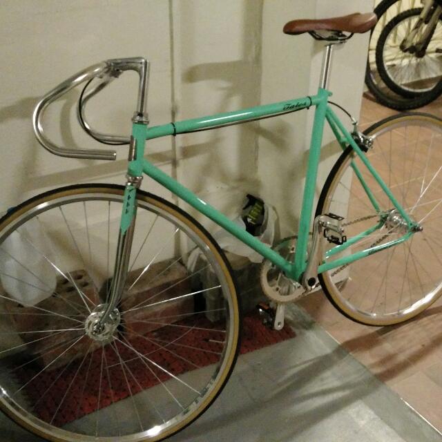 Vintage Fixed Gear Bicycle Bike Reynold Bianchi Pista, Sports Equipment