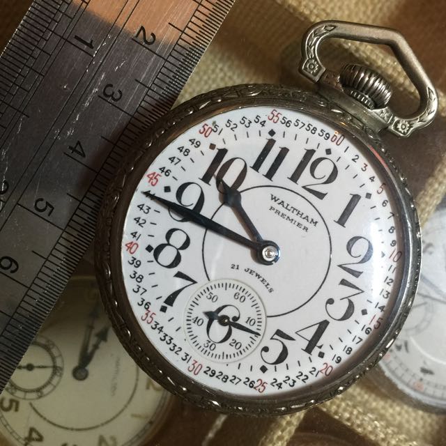 Waltham premier pocket watch 21 top jewels