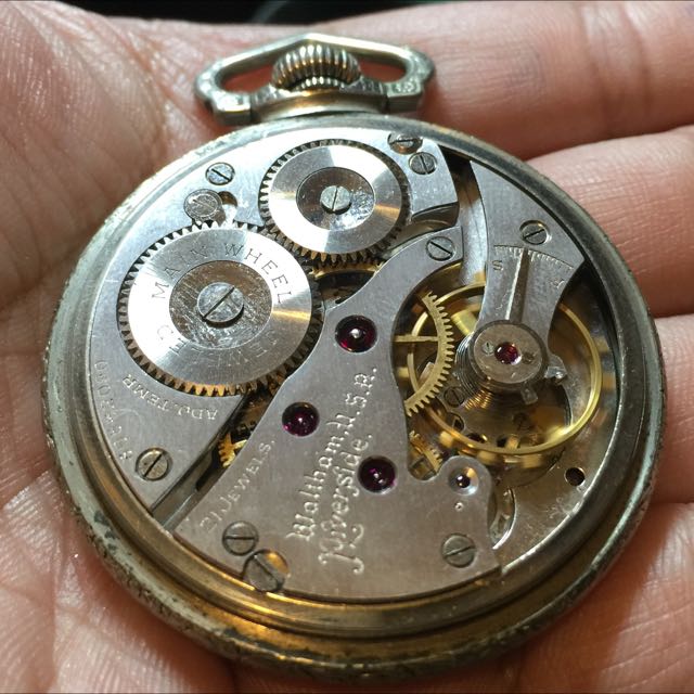 Waltham premier pocket watch 21 jewels cheap