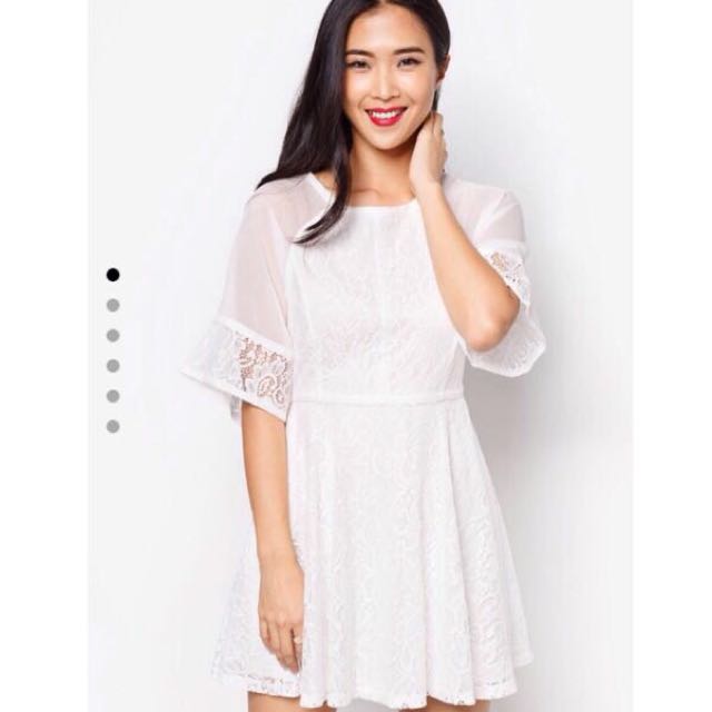white dress zalora