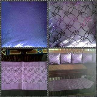 1 Set Sarung Bantal Sofa Monte - Ungu Uk.40*40 Cm.