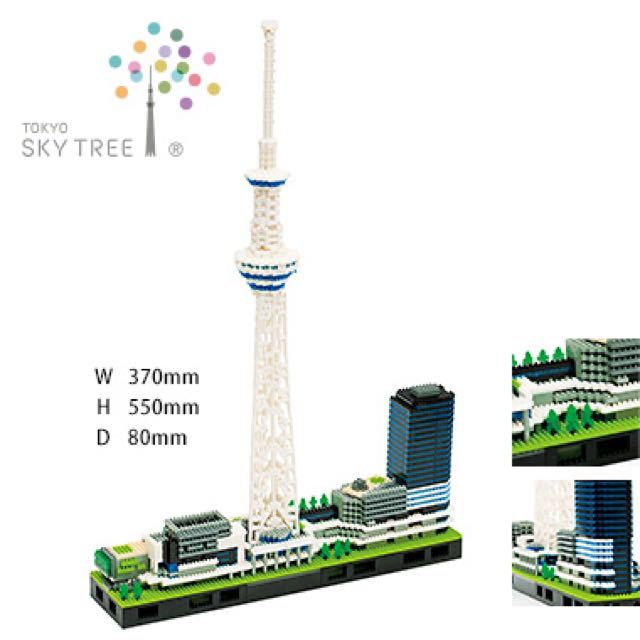 Nanoblock Tokyo Sky Tree Deluxe Edition Ver2 Kawada 542mm Adults Can Enjoy for sale online 