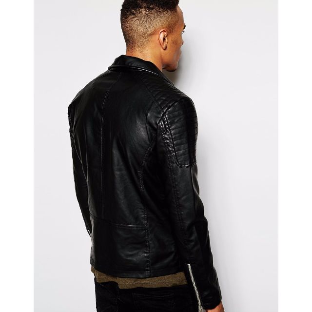 New look biker jacket mens deals