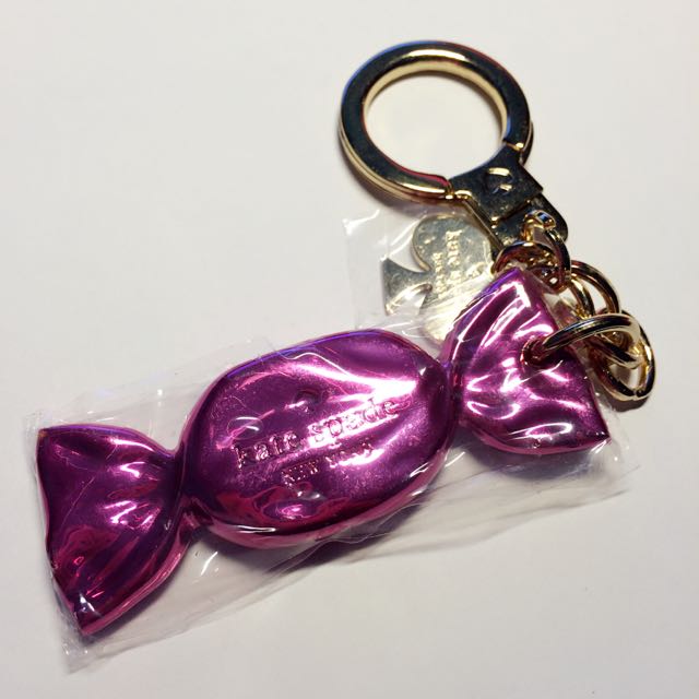 (SOLD) Authentic KATE SPADE Candy Keychain Bag Charm, Women's Fashion