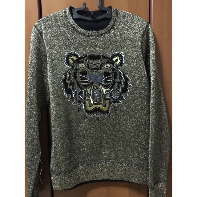 kenzo gold tiger sweatshirt