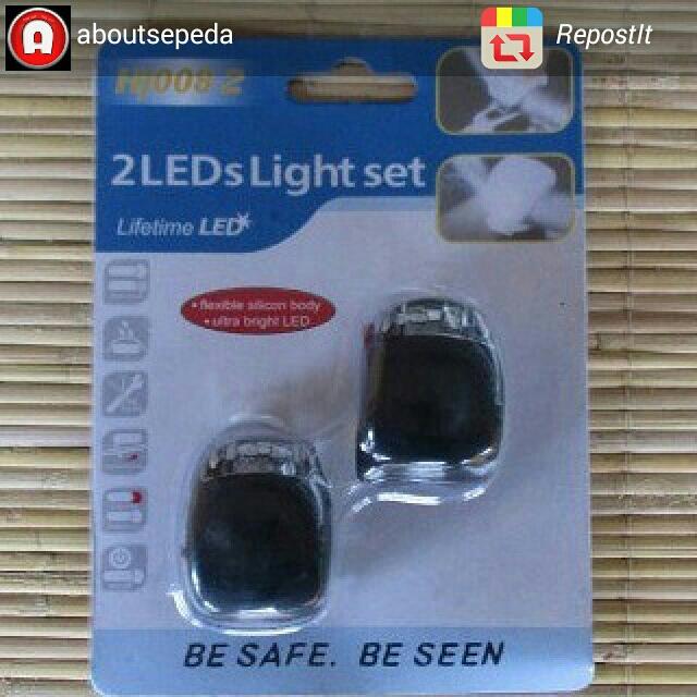 Lampu Sepeda Led Silikon Hitam Cahaya Putih Olah Raga Di Carousell