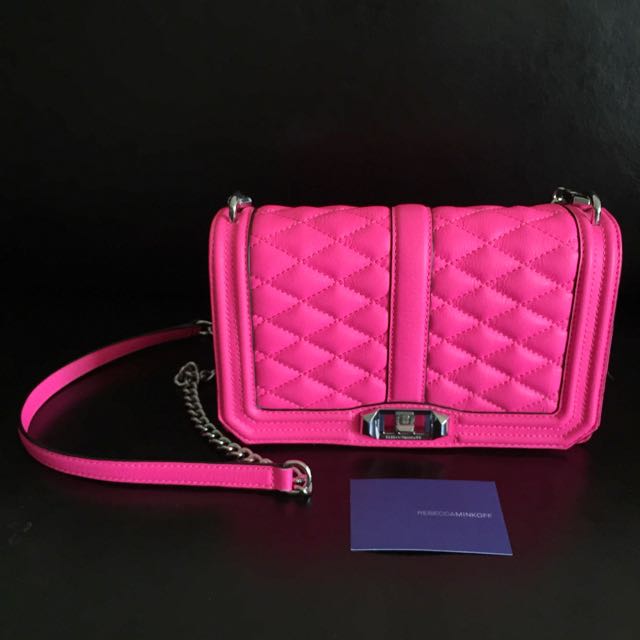 Rebecca minkoff hot pink crossbody outlet