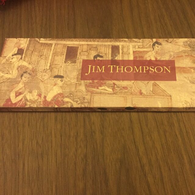 Jim Thompson Elephant & Palm Tree Silk Neck Tie (Category: Sleep and Loungewear) located in Singapore. Submitted by perdeal (Listing ID 29852694, Image 3). Description: Condition: Used, like new Original tie box Brand: Jim Thompson Length: 57 inches Style: Neck Tie Width: 3.5 inches Color: Earth & Blue Pattern: Elephant & Palm Tree Print Material: 100% Silk Country/Region of Manufacture: Thailand.
