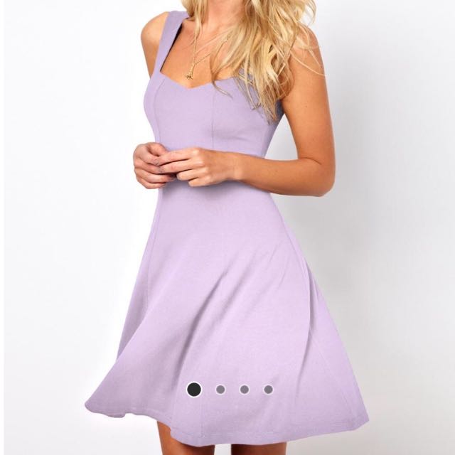 lilac skater dress
