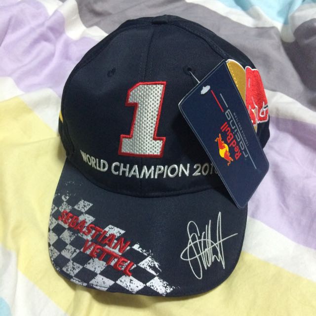 sebastian vettel red bull cap