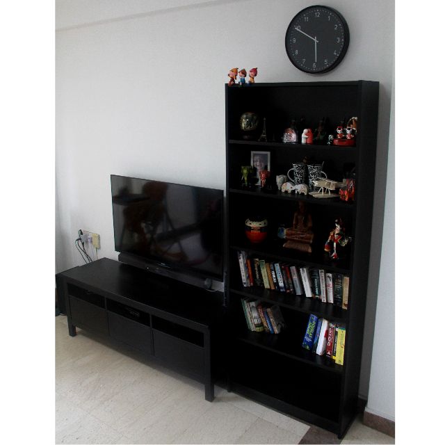 Ikea Billy Bookcase And Hemnes Tv Bench Furniture On Carousell