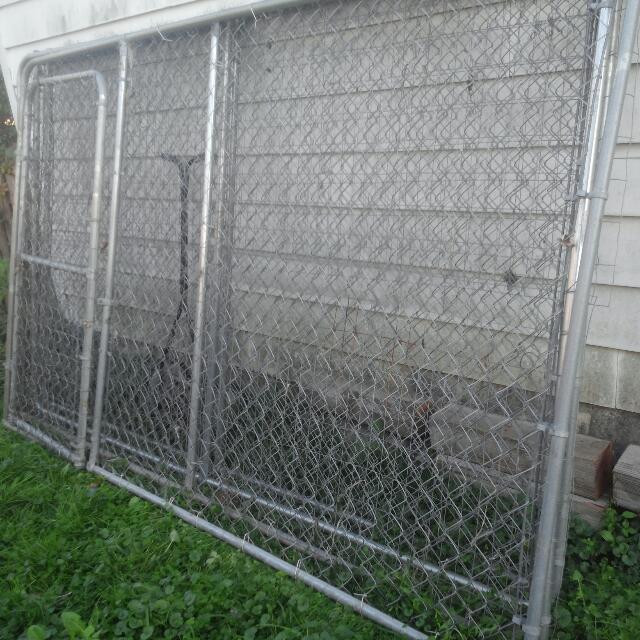 Large 10x10x6 Dog Run/Kennel Chain Link Fence Del Avl 708943QKTS, Pet