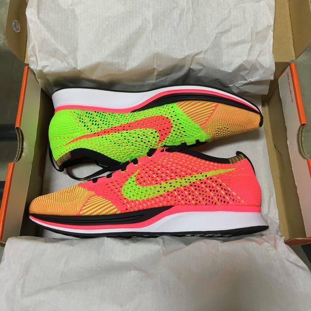 Nike Flyknit Racer Hyper Punch, Men's 