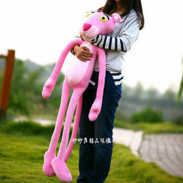 big pink panther stuffed animal