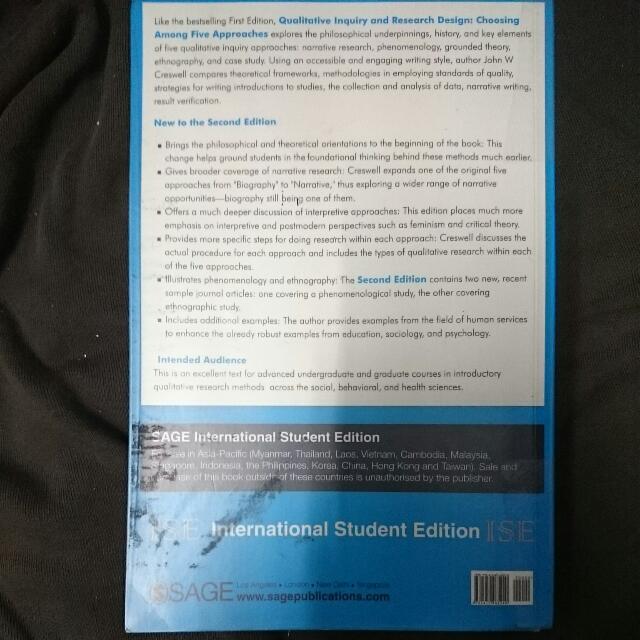 Qualitative Inquiry Research Design Choosing Among Five