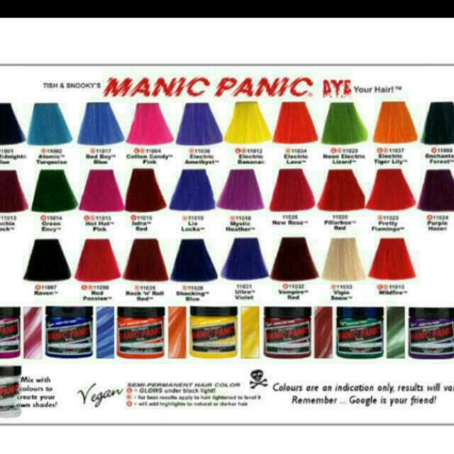 Readystock Manic Panic Hair Dye Health Beauty On Carousell