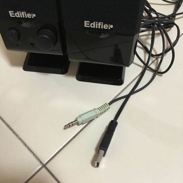 Edifier Speakers (1pair), Computers & Tech, Parts & Accessories, Cables ...