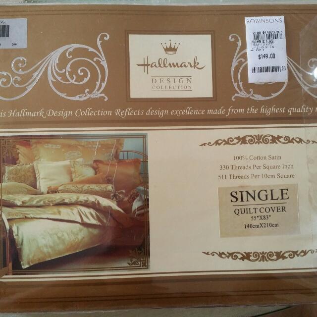 Hallmark Design Collection Single Bed Quilt Cover. Furniture Home Living Furniture Bed Frames Mattresses on Carousell