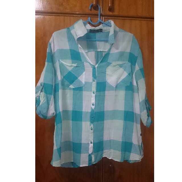 plus size green polo shirt