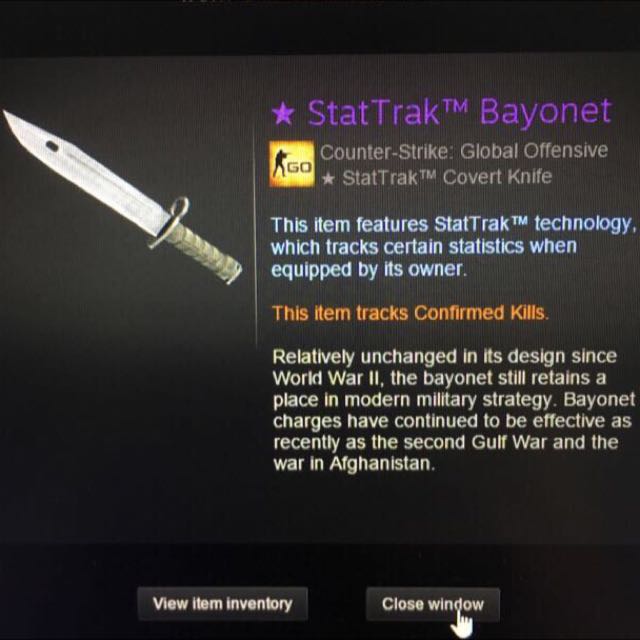 Statrak Bayonet Vanilla Toys Games On Carousell