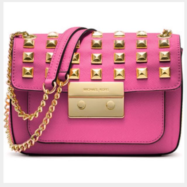 michael kors studded sling bag