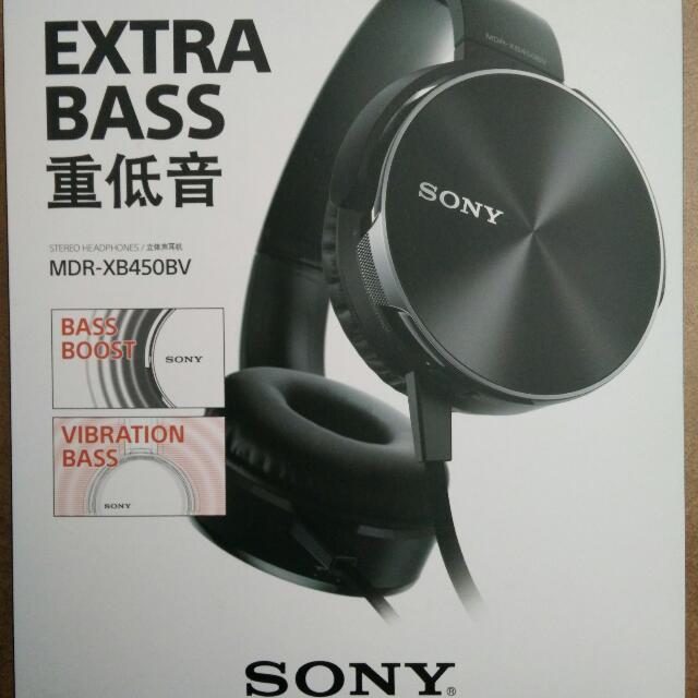 xb450bv extra bass headphones