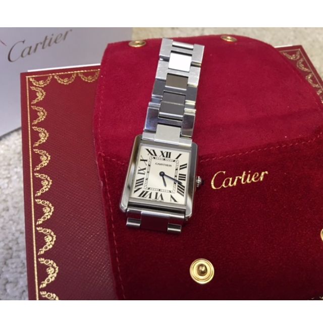 Almost New Cartier Tank Solo Watch Large Model Steel Luxury On Carousell