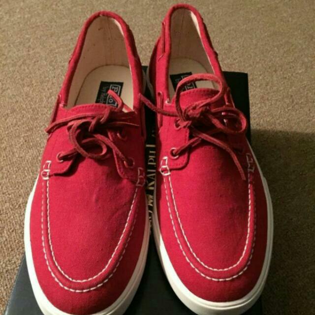 BNIB Mens Ralph Lauren canvass shoes
