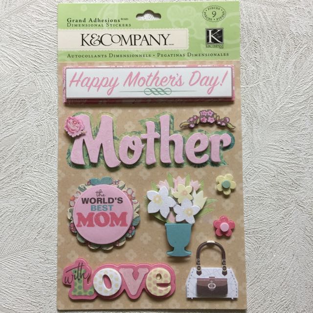 Scrapbook embellishments 3D stickers, Hobbies & Toys, Stationery & Craft,  Handmade Craft on Carousell