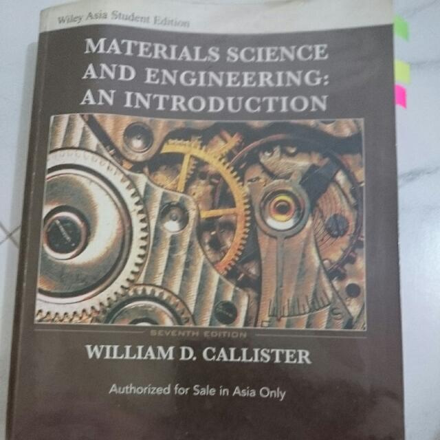 Material Science And Engineering 7th Edition By William Callister