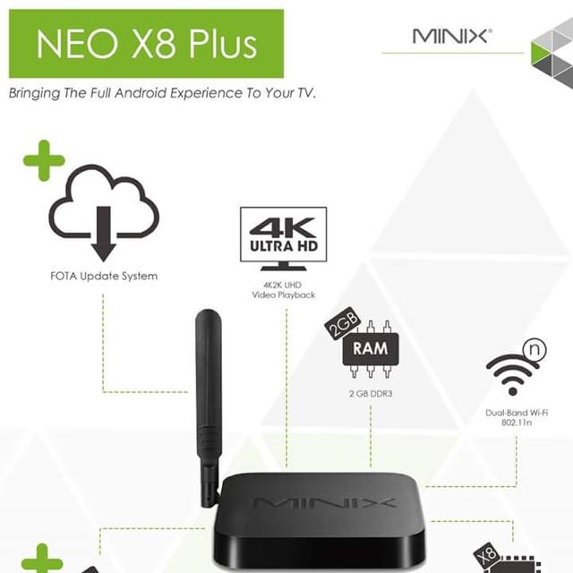 Minix Neo X8 H Plus 4k Android Settop Electronics On Carousell
