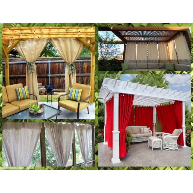Outdoor Curtains Gazebo Curtains Patio Curtains Pergola
