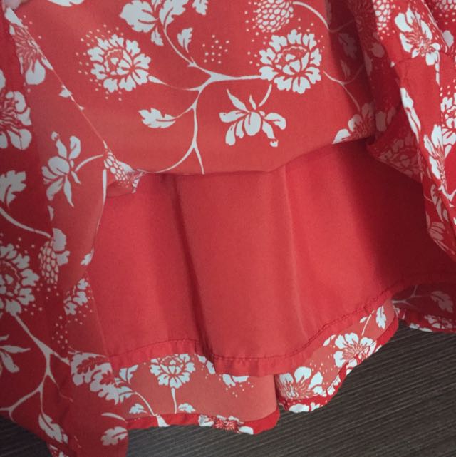 Forever 21 Floral Red Hawaiian Dress Women S Fashion Clothes Dresses Skirts On Carousell