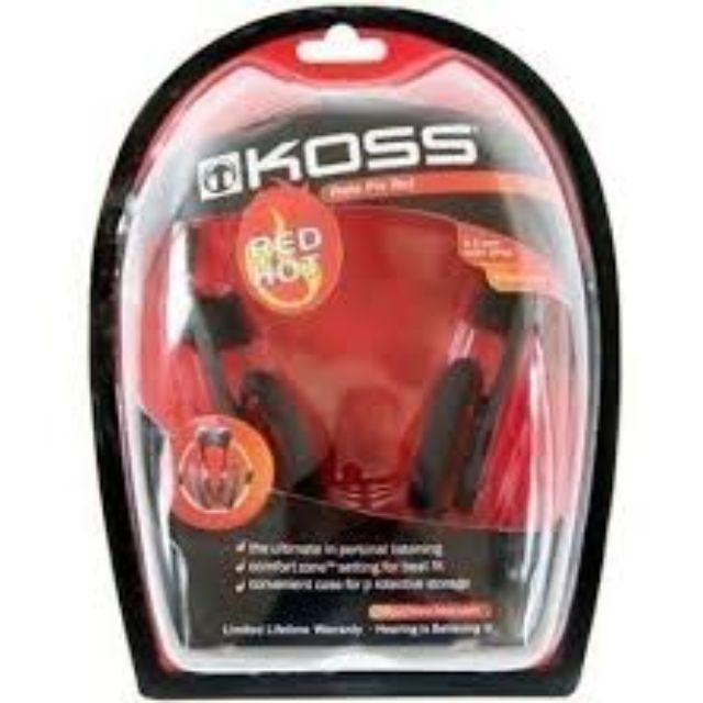 Koss Portapro Red Hot, Hobbies \u0026 Toys, Music \u0026 Media, Music Accessories on  Carousell