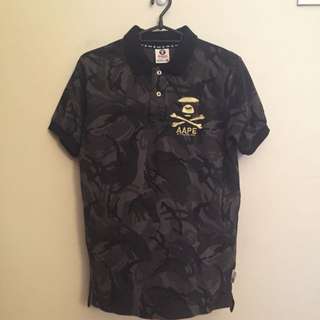 Aape Black Tiger Camo w/ Gold Embroidered Logo