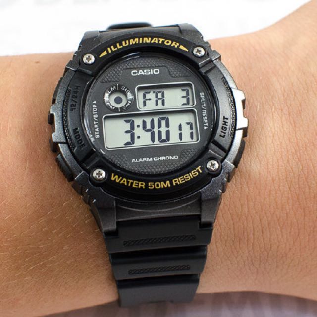 Casio chronograph sales wr 50m