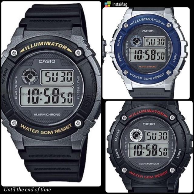 Casio illuminator watch discount wr50m