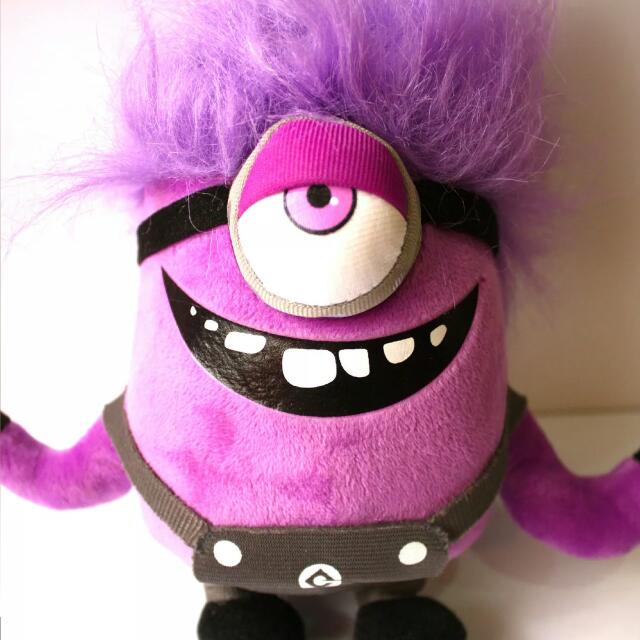 purple minion teddy