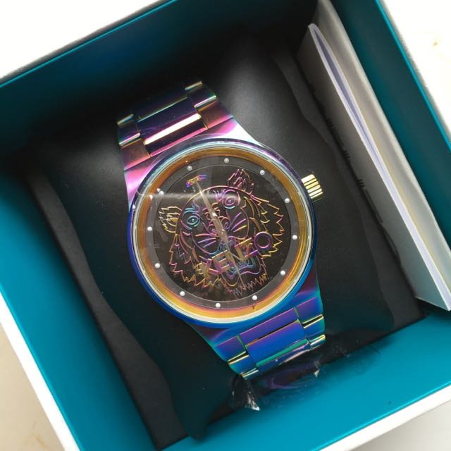 KENZO rainbow tiger watch Carousell