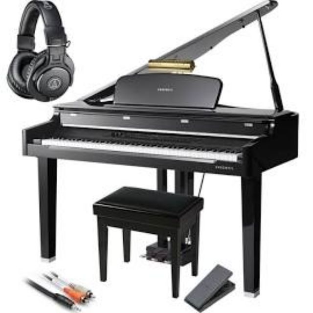 Kurzweil Mpg200 Digital Grand Piano Bundle W Bench Headphones Lamp Music Media On Carousell