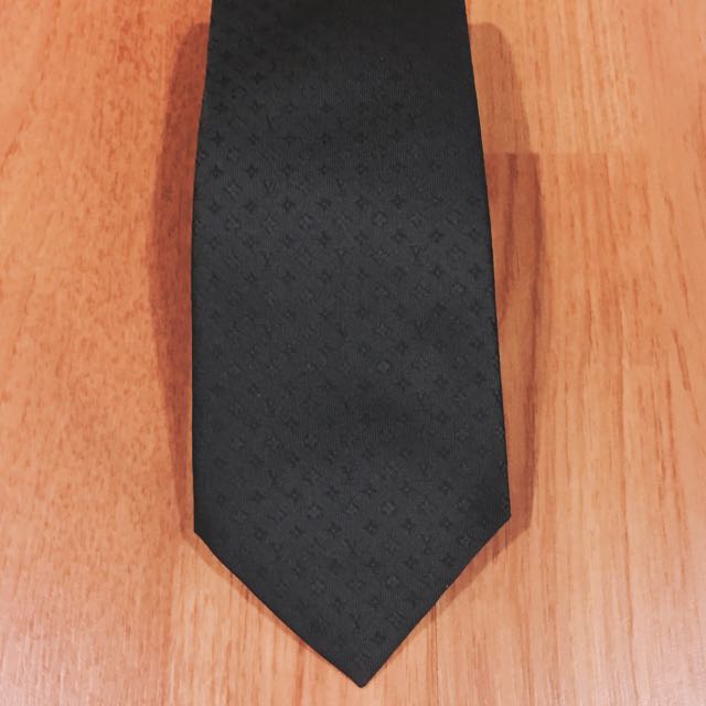 Louis Vuitton Black Monogram Tie