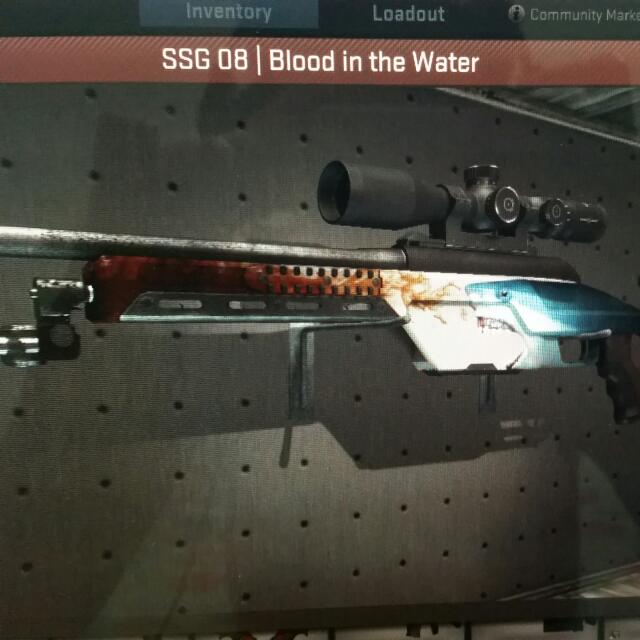 Ssg 08 Blood In The Water Mw SSG 08 Blood In Water MW, Hobbies & Toys, Toys & Games on Carousell
