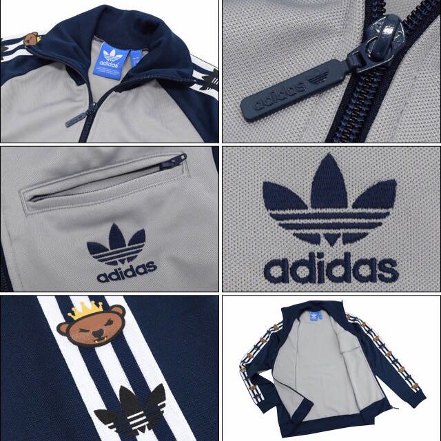 adidas Originals Adidas Original X Nigo Bear Printed Sport Jacket in Blue  for Men