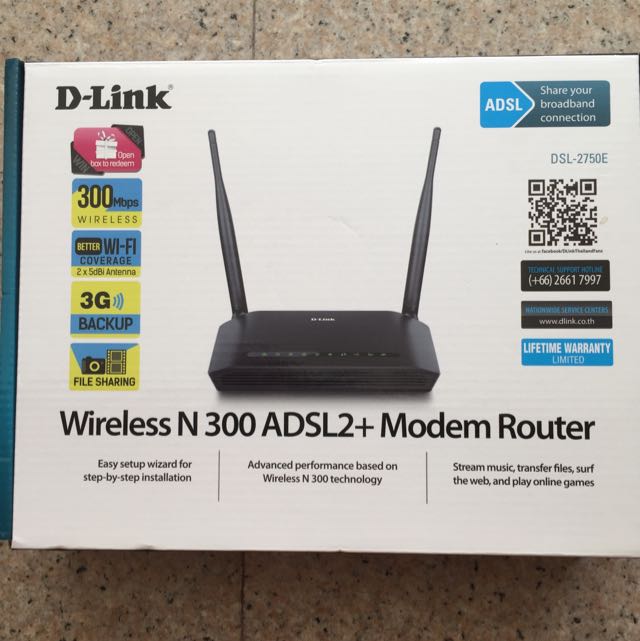 D-Link ADSL2+Modem Router, Computers & Tech, Parts & Accessories ...