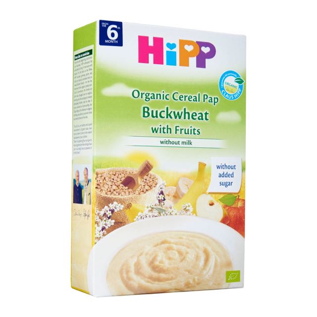 HiPP Cereal Pap Buckwheat With Fruits (without Milk), Babies & Kids