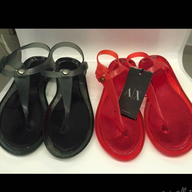 armani jelly sandals
