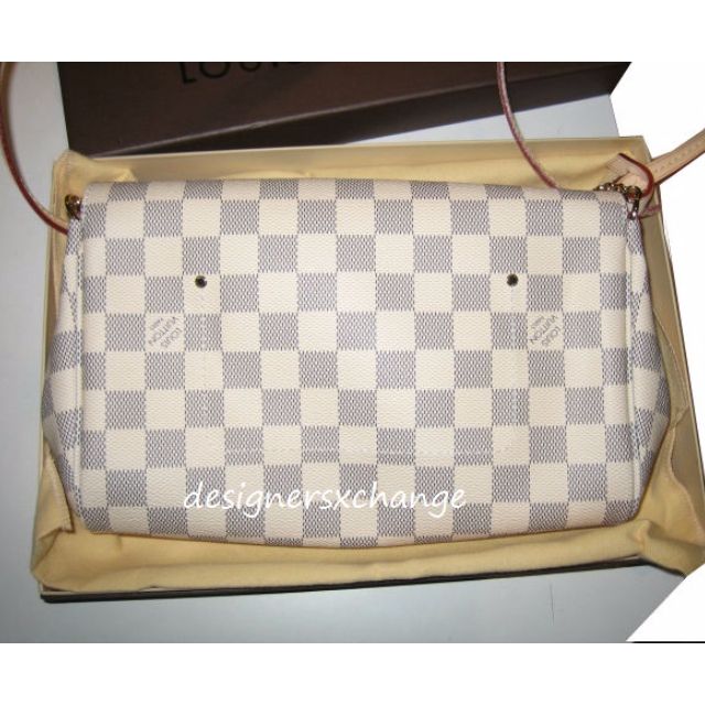 LOUIS VUITTON Damier Azur Favorite MM Shoulder Bag N41275