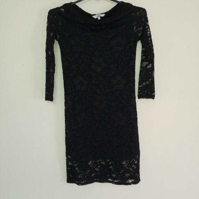 New Look Black Lace Dress