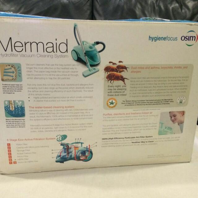 OSIM Mermaid Waterbased Vacuum Cleaning System, TV & Home Appliances